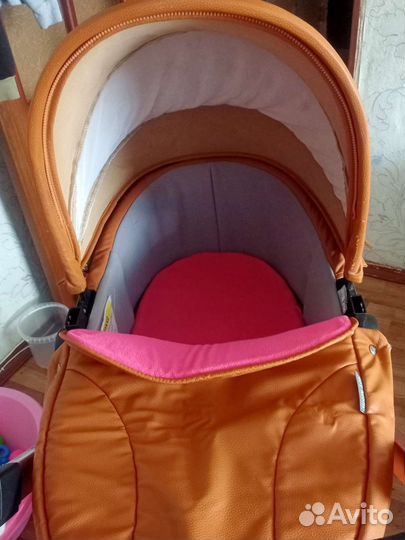 Коляска 2 в 1 эко кожа