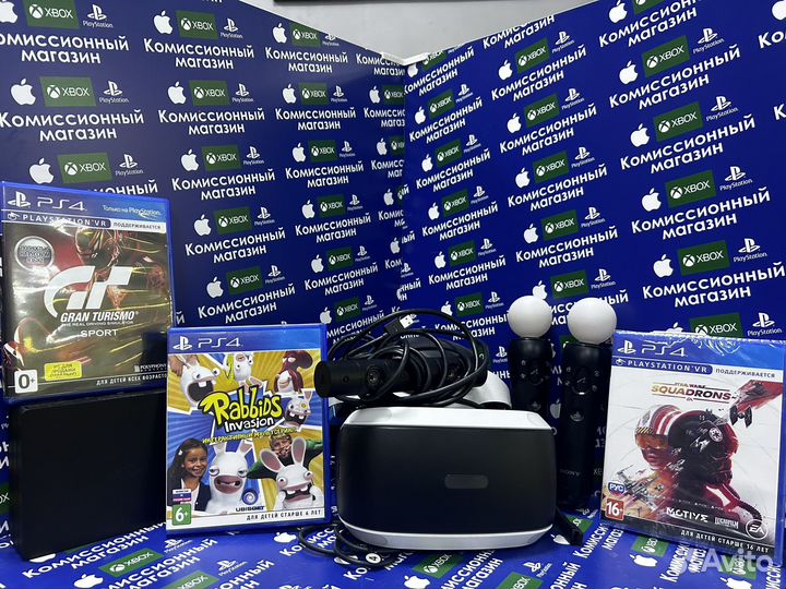 PS4 VR очки,2Mува, диск с игрой