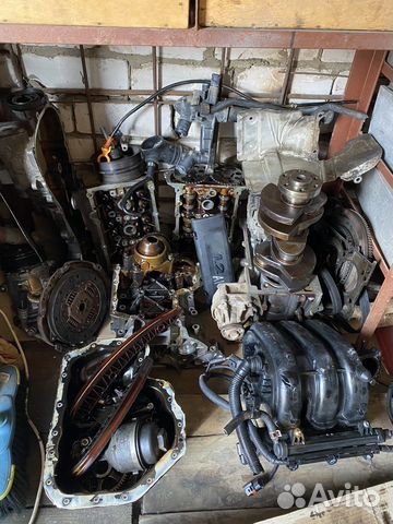 Мотор в разборе Шкода Фабиа 1.2