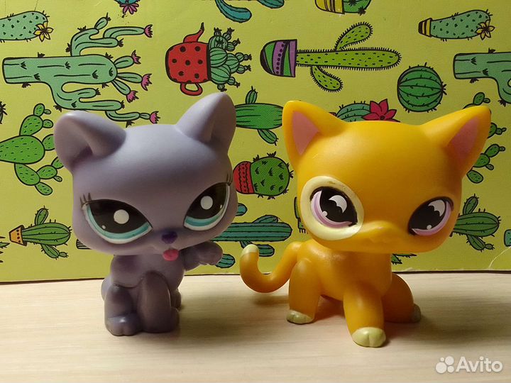 Littlest pet shop lps лпс кошки стоячки колли дог