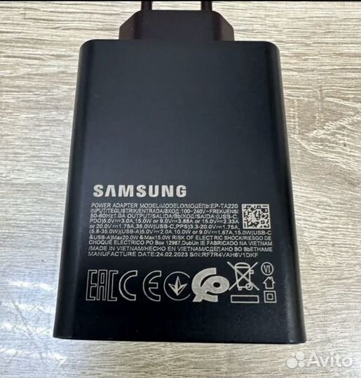 Блок питания samsung 65w адаптер