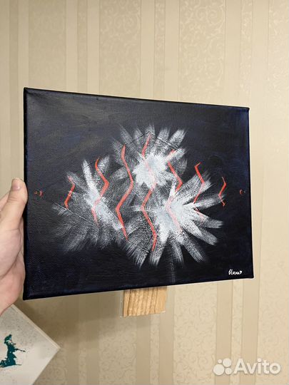 Картина акрилом на холсте