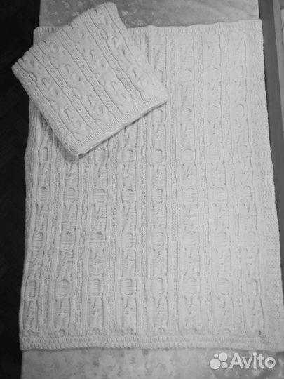 Плед детский вязаный ручная работа