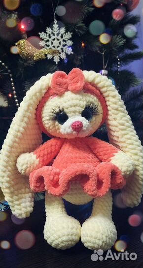 Игрушка плюшевая Зайка