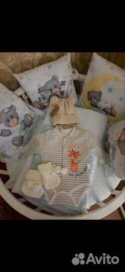 Детская кроватка трансформер с маятником и колёса