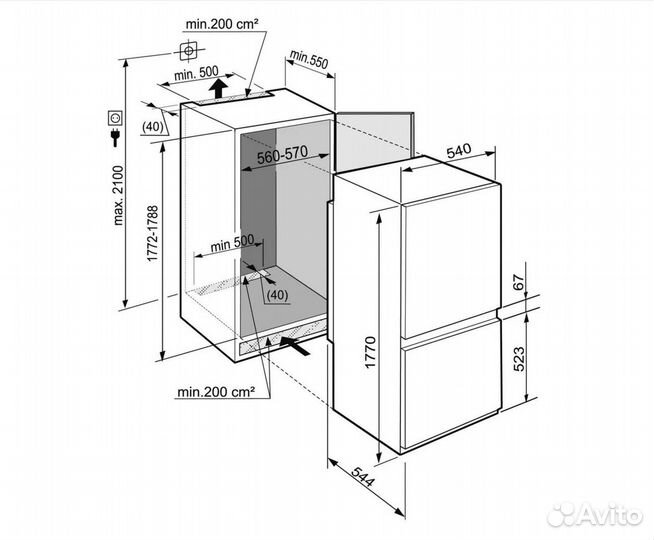 Встраиваемый холодильник Liebherr icbsd 5122