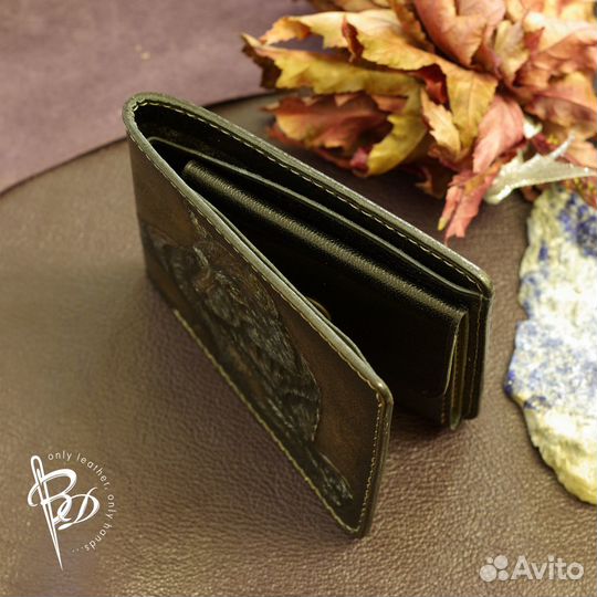 Кошелек, портмоне, бумажник ручная работа. Кожа