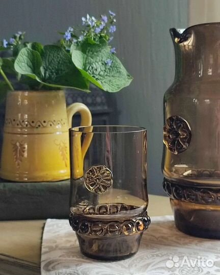 Кувшины, цветное стекло, СССР