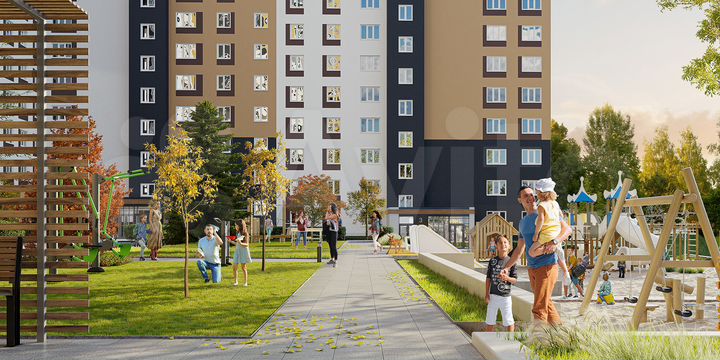 2-к. квартира, 64,1 м², 15/17 эт.
