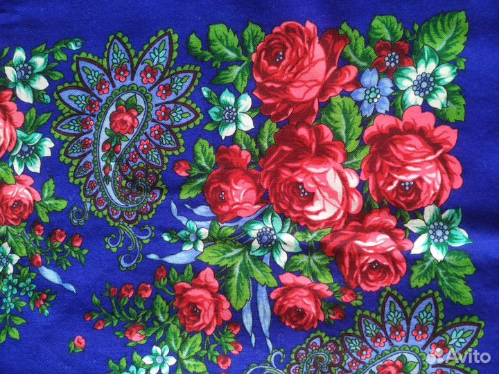 Павловопосадский платок шерсть 86*86 см