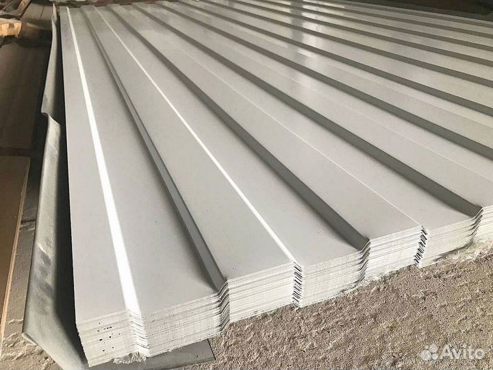 Профнастил С8 Белый 0,5 цена за лист