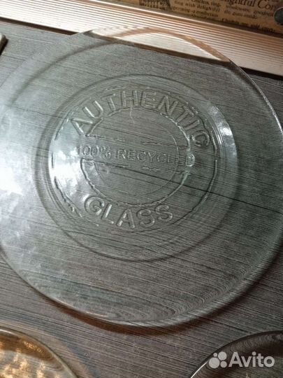 Тарелки новые Authentic glass20-30 см