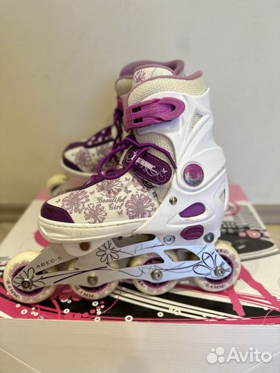 Роликовые коньки детские раздвижные 33 36