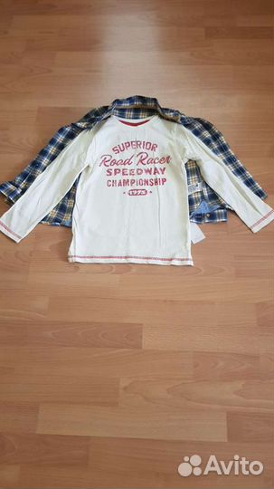 Комплект (рубашка+лонгслив) Mothercare 122размер