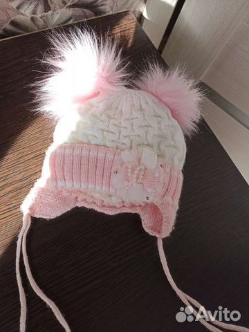 Шапка для девочки зимняя
