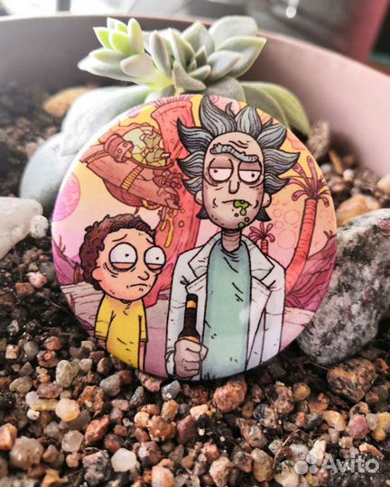 Значки Рик и Морти