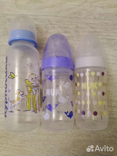 Бутылочки nuk + Курносики