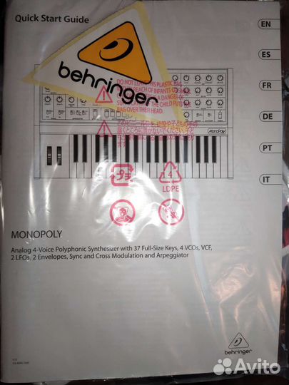 Аналоговый синтезатор Behringer MonoPoly