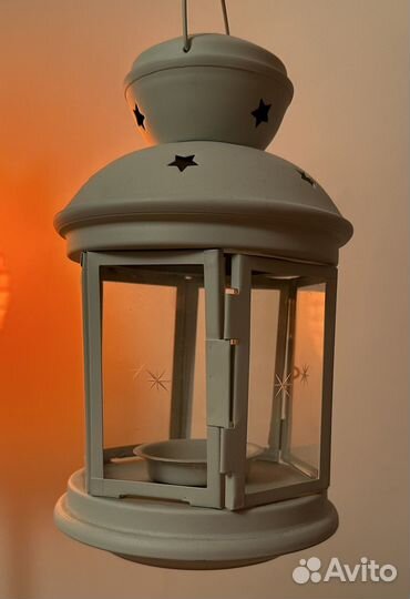 Подсвечник фонарик икеа IKEA белый