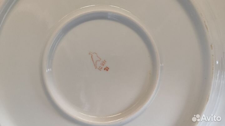 Супница и блюдо, дулево, фарфор