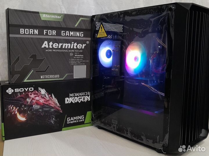 Игровой компьютер 12ядер/24 потока/16g/512g/RX580