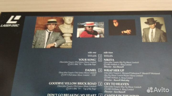 Лазерный диск The Very Best Of Elton John, UK, PAL