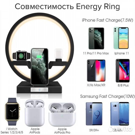 Беспроводная зарядка 3 в 1 для apple
