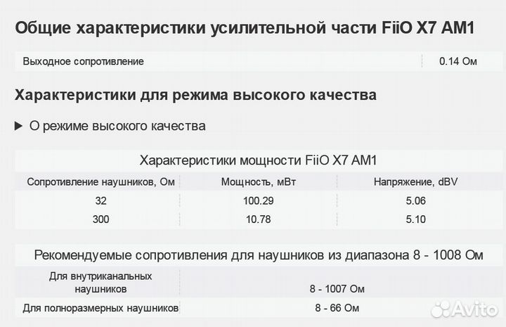 Модульный усилитель Fiio AM1