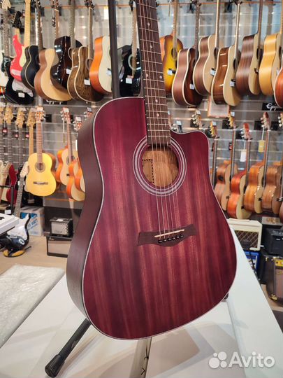 Акустическая гитара Flight D-155C MAH RD