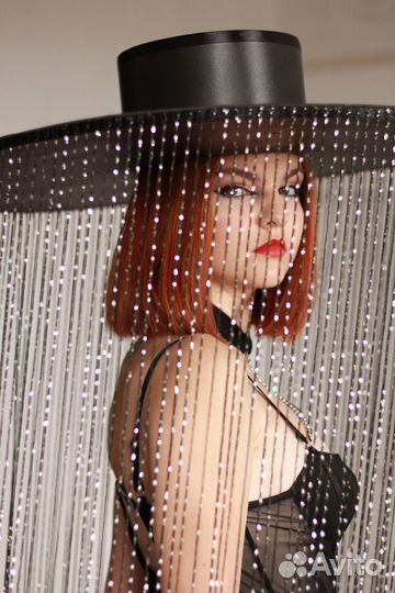 Шляпа с нитями для фотосессий