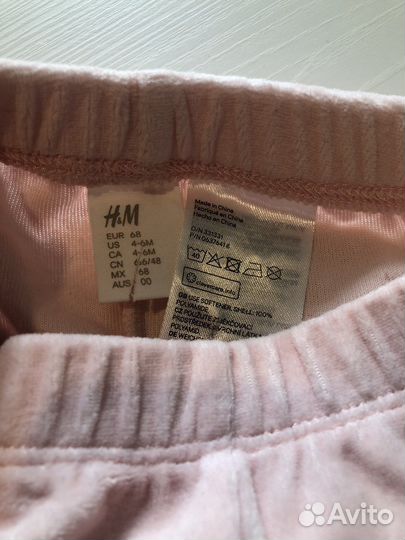 Штанишки hm 68 для девочки