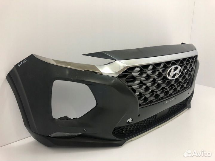 Передний бампер на hyundai santa FE IV 2019