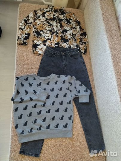 Женские вещи пакетом 46-48 размер(18шт)