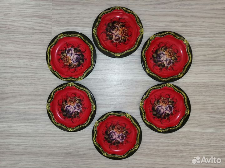 Тарелочки с рисунком 6шт