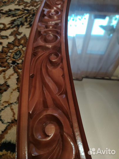 Зеркало, рама ручной работы натурального дерева