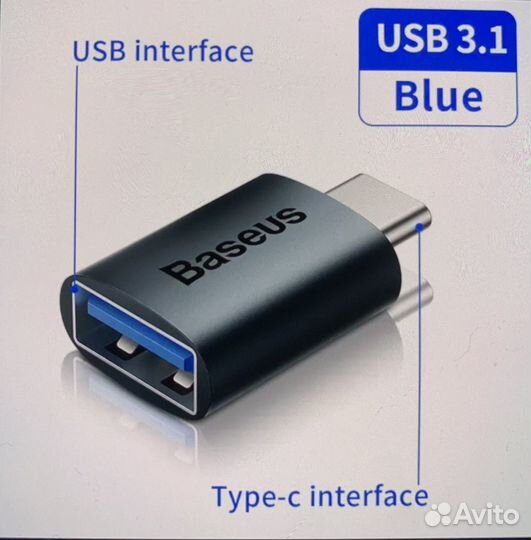 Адаптер Переходник USB 3.1 Baseus