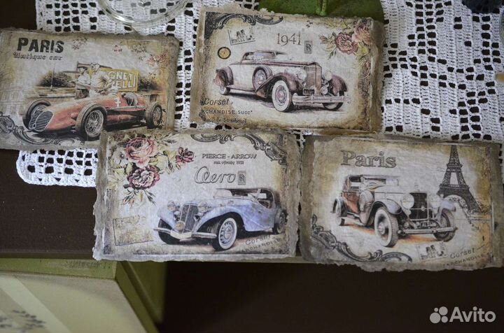 Открытки в стиле ретро ручной работы