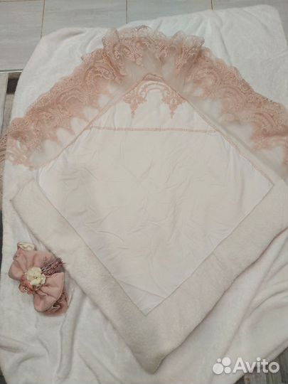 Конверт на выписку теплый для девочки