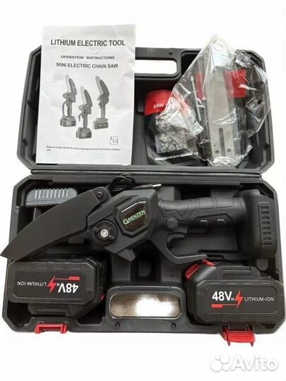 Новая пила цепная аккумуляторная 6