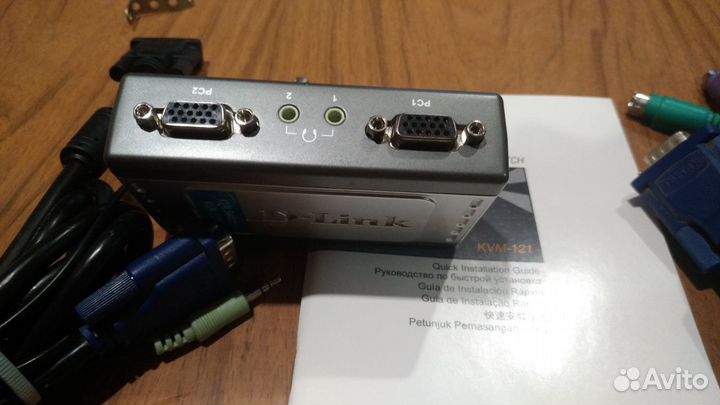 Kvm переключатель D-link KVM-121 2-х портовый