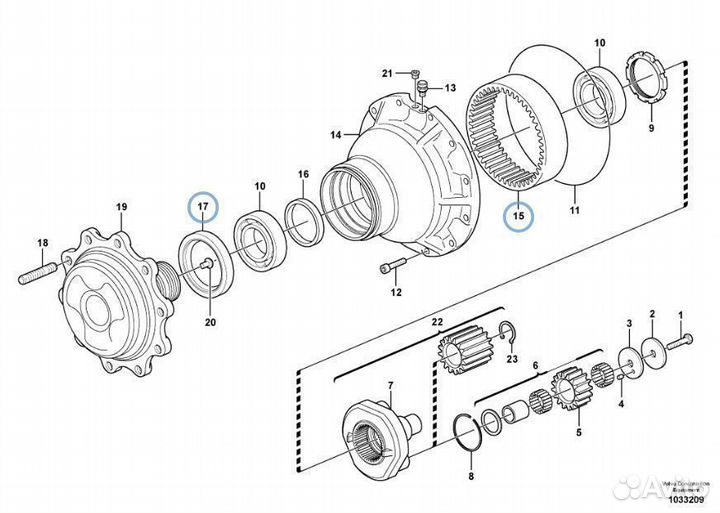 S06/42690 Сальник ступицы экскаватор погрузчик