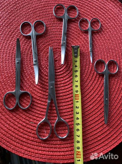 Ножницы, пинцеты, инструмент мед