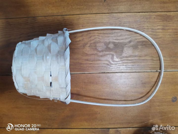 Корзина плетеная с ручкой