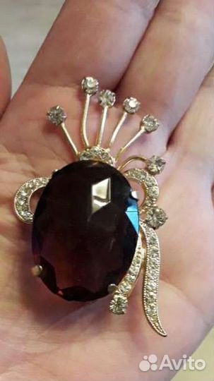 Брошь винтажная Чехословакия