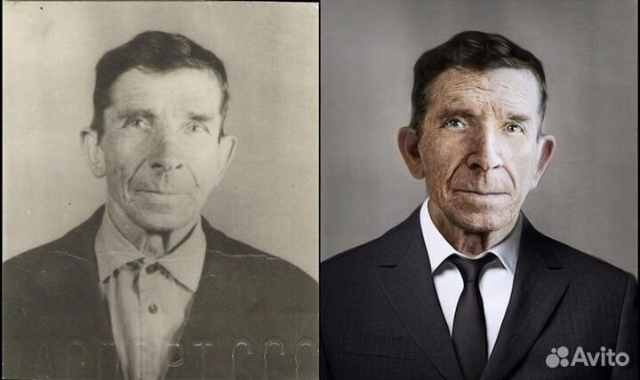 Реставрация, колоризация, ретушь фото 9 мая