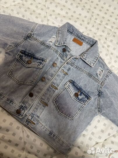Джинсовая куртка для девочки 104 110