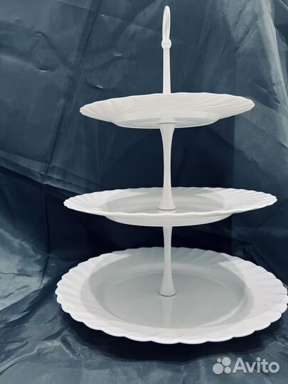 Фруктовница трехярусная, 27 см, 24 см, 19 см