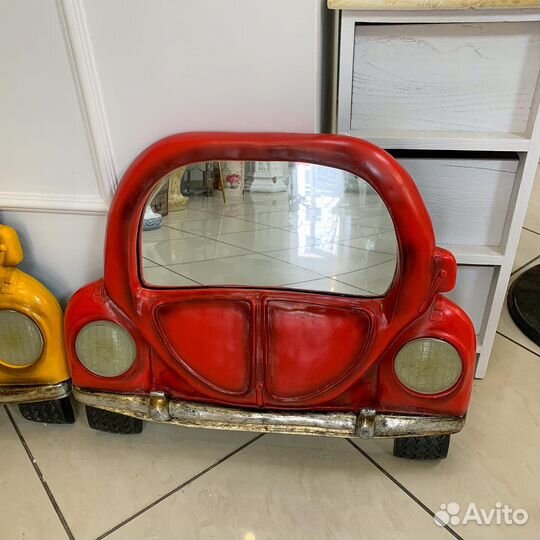 Интерьерный декор зеркало машина