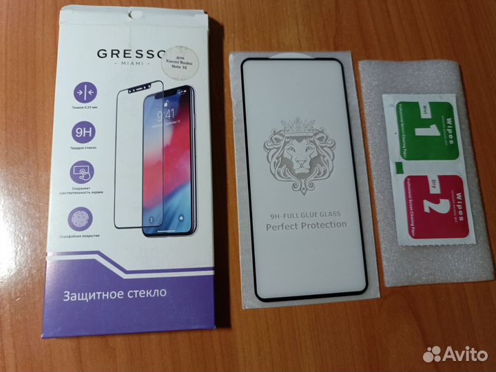 Чехол-книжка и стекло на redmi note 10S