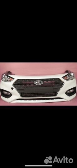 Бампер перед Солярис 17-20